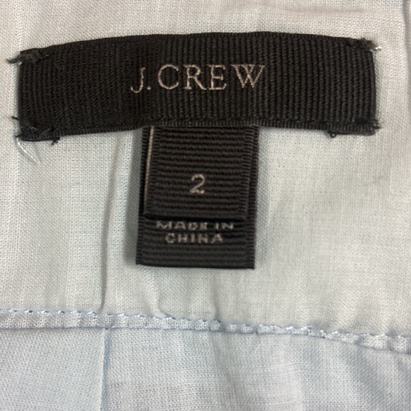 J Crew size 2 lined blue/white striped skirt - Picture 4 of 7